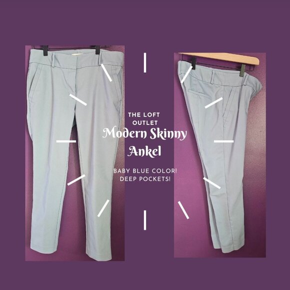 The Loft Outlet Modern Skinny Ankle Dress Pants - Womens size 6 - Picture 1 of 9